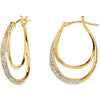 Diamond Earrings in 14K Yellow Gold
