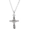 Sterling Silver Blue Boy Dedication 14" Necklace Sterling Silver Blue Boy Dedication 14" Necklace