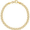 3.75 mm Solid baby Charm Bracelet in 14k Yellow Gold ( 7-Inch ) 3.75 mm Solid baby Charm Bracelet in 14k Yellow Gold ( 7-Inch )