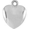 14K White Gold 10.85X8.9mm Puffed Heart Charm 14K White Gold 10.85X8.9mm Puffed Heart Charm