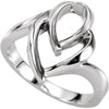 Metal Fashion Ring in 14k White Gold ( Size 6 ) Metal Fashion Ring in 14k White Gold ( Size 6 )