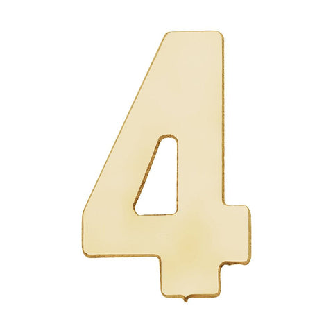 14k Yellow Gold Number "4" 14k Yellow Gold Number "4"