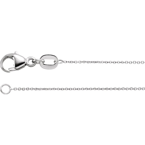 Platinum .7mm Cable 16" Chain Platinum .7mm Cable 16" Chain