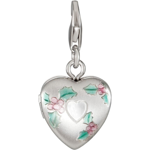 Sterling Silver Heart Locket Charm Sterling Silver Heart Locket Charm