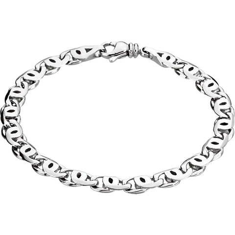 Platinum 7mm Men's Link 8" Bracelet Platinum 7mm Men's Link 8" Bracelet