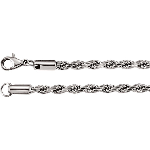 Stainless Steel 4mm Rope Chain Stainless Steel 4mm Rope Chain