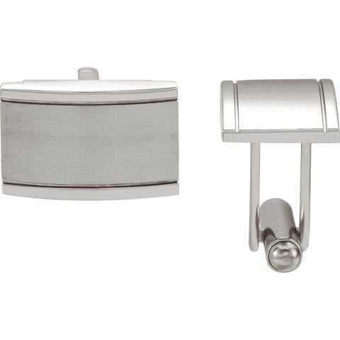 Stainless Steel Coqueture® Rectangular Cuff Links Stainless Steel Coqueture® Rectangular Cuff Links