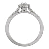 Halo-Style Engagement Ring in 14k white gold, Size 7
