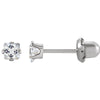 Cubic Zirconia Piercing Earrings in 14K White Gold Cubic Zirconia Piercing Earrings in 14K White Gold