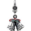 Holiday Silver Bells Charm with Enamel Holiday Silver Bells Charm with Enamel
