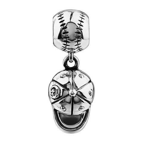 Sterling Silver 22x8.3mm Kera Cap Charm Sterling Silver 22x8.3mm Kera Cap Charm