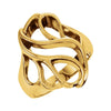Metal Fashion Ring in 14k Yellow Gold ( Size 6 ) Metal Fashion Ring in 14k Yellow Gold ( Size 6 )