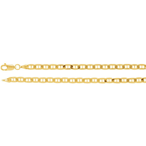 14k Yellow Gold 3.5mm Solid Anchor 18" Chain 14k Yellow Gold 3.5mm Solid Anchor 18" Chain