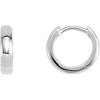Platinum 11.5mm Hinged Hoop Earrings Platinum 11.5mm Hinged Hoop Earrings