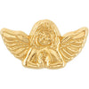 10.00x18.00 mm Praying Angel Lapel Pin in 14K Yellow Gold