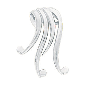 14k White Gold Freeform Chain Slide 14k White Gold Freeform Chain Slide