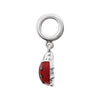 Sterling Silver 18.8x9.4mm Kera Ladybug Charm Sterling Silver 18.8x9.4mm Kera Ladybug Charm