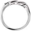 14k White Gold Metal Fashion Ring, Size 6 14k White Gold Metal Fashion Ring, Size 6