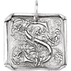 Sterling Silver Initial "S" Vintage Pendant