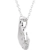 Sterling Silver Cubic Zirconia Infinite Spirit 18" Necklace Sterling Silver Cubic Zirconia Infinite Spirit 18" Necklace