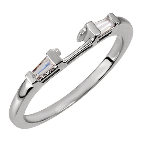 Platinum 1/6 CTW Diamond Band, Size 6 Platinum 1/6 CTW Diamond Band, Size 6
