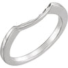 Wedding Band for Matching Engagement Ring with 05.80 mm Center Stone in Platinum ( Size 6 )
