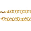 14K Yellow Gold 5.7mm Double Link Charm 8-Inch Bracelet 14K Yellow Gold 5.7mm Double Link Charm 8-Inch Bracelet