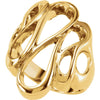 Metal Fashion Ring in 10k Yellow Gold, Size 6 Metal Fashion Ring in 10k Yellow Gold, Size 6