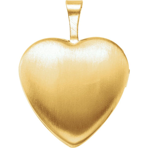 Gold Plated Sterling Silver Dove & Cross Heart Locket with Epoxy