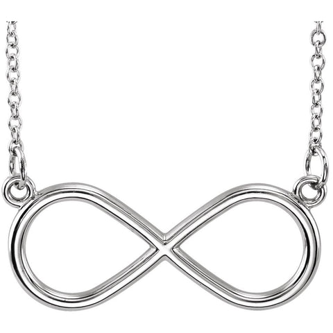 14k White Gold Infinity-Inspired 18" Necklace 14k White Gold Infinity-Inspired 18" Necklace