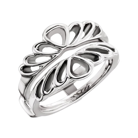14k White Gold Ring Guard, Size 6 14k White Gold Ring Guard, Size 6