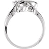 14k White Gold Freeform Ring, Size 6 14k White Gold Freeform Ring, Size 6