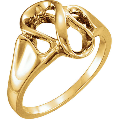 14k Yellow Gold Freeform Ring, Size 6 14k Yellow Gold Freeform Ring, Size 6