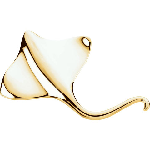 14k Yellow Gold Stingray Brooch / Pendant 14k Yellow Gold Stingray Brooch / Pendant