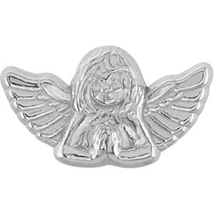 14k White Gold Cherub Lapel Pin 14k White Gold Cherub Lapel Pin