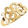Initial Ring with Initial 'A' in 14k Yellow Gold ( Size 6 ) Initial Ring with Initial 'A' in 14k Yellow Gold ( Size 6 )