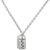 14k White Gold 5mm Round Mounting with 18" Necklace 14k White Gold 5mm Round Mounting with 18" Necklace