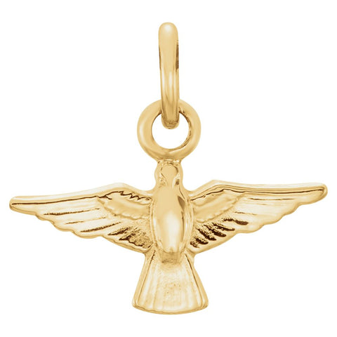 14k White Gold 12x18mm Dove Pendant 14k White Gold 12x18mm Dove Pendant