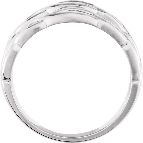 14k White Gold Freeform Ring, Size 6 14k White Gold Freeform Ring, Size 6
