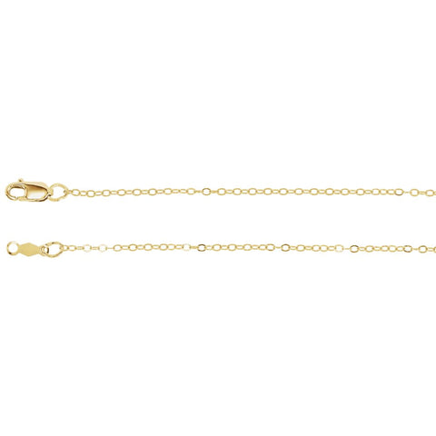 14k Yellow Gold 1.2mm Cable 24" Chain 14k Yellow Gold 1.2mm Cable 24" Chain