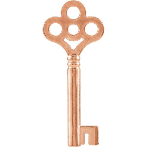 14k Rose Gold Key Charm 14k Rose Gold Key Charm
