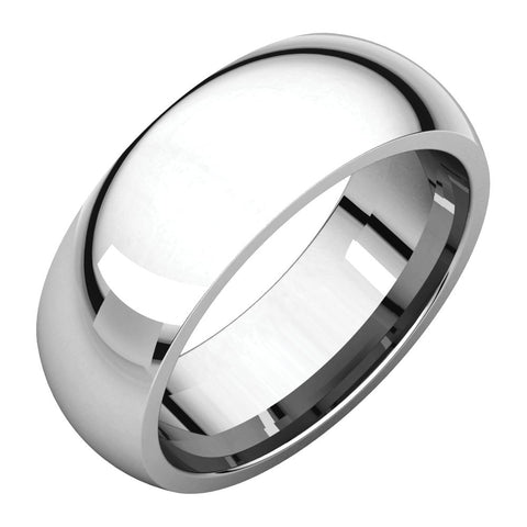Sterling Silver 7mm Comfort Fit Band, Size 10
