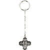Sterling Silver 30X29mm Four-Way Medal Key Chain