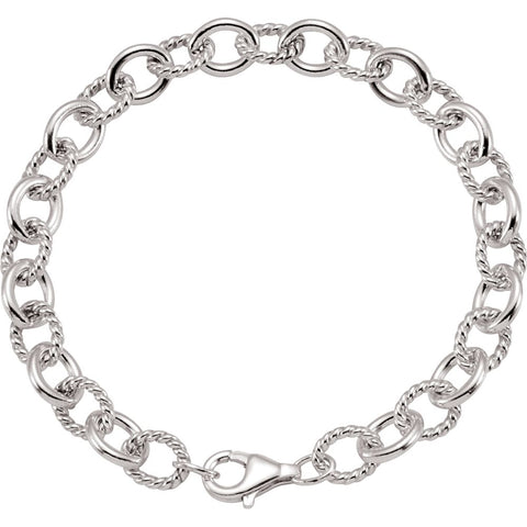 Sterling Silver Link 7.5" Chain Sterling Silver Link 7.5" Chain