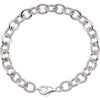7.75 mm Link Chain Bracelet in Sterling Silver ( 7.50-Inch ) 7.75 mm Link Chain Bracelet in Sterling Silver ( 7.50-Inch )
