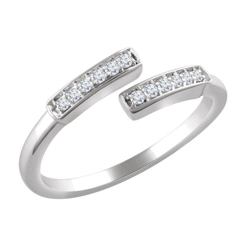 14k White Gold 1/10 CTW Diamond Ring 14k White Gold 1/10 CTW Diamond Ring