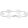 Sterling Silver Forget Me Not Bracelet Sterling Silver Forget Me Not Bracelet
