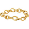 Gold Plated Sterling Silver Link Bracelet ( 7.50-Inch ) Gold Plated Sterling Silver Link Bracelet ( 7.50-Inch )