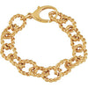 10.75mm Sterling Silver Gold Plated Link Bracelet 10.75mm Sterling Silver Gold Plated Link Bracelet