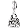 Sterling Silver 14.5x11mm Kera Purse Charm Sterling Silver 14.5x11mm Kera Purse Charm